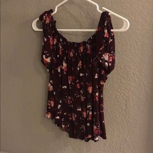 Off the shoulder crop top